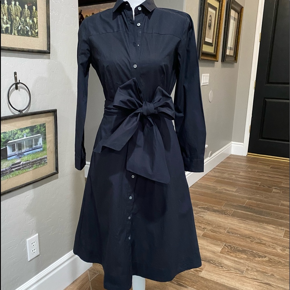 J. Crew Navy Blue Shirt Dress
